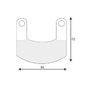 Brake pads for microlight