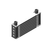 Oil cooler with fixations