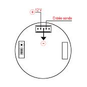 Tachometer hour meter 912 + 80 mm