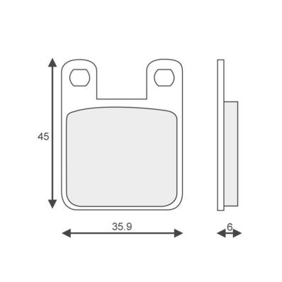 Disc brake pads (x 2)