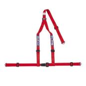 SPARCO red harness 3 attachment