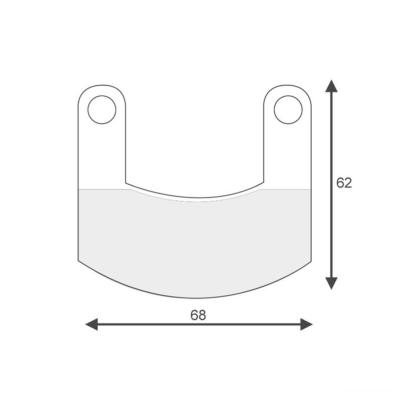 Brake pads for microlight